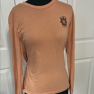 Billabong Women's Soft Coral Long Sleeve Tee